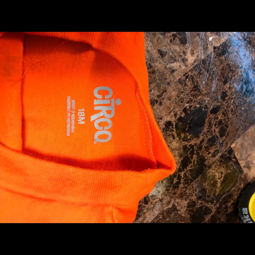 3/$20 Circo race car shirt 18 mo orange toddler - Picture 5 of 7